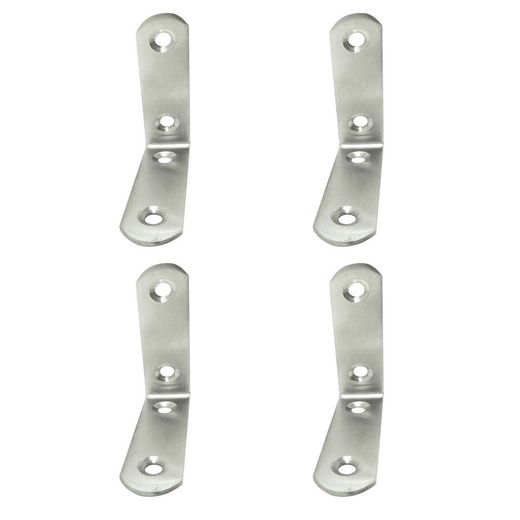 Ángulo Refuerzo An24, Acero Inoxidable, 60 X 60 X 19 Mm. 4 Unidades