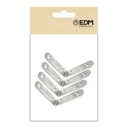 Ángulo Refuerzo An24, Acero Inoxidable, 60 X 60 X 19 Mm. 4 Unidades