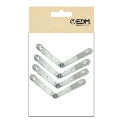 Ángulo Refuerzo An24, Acero Inoxidable, 80 X 80 X 19 Mm. 4 Unidades