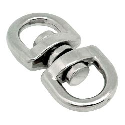 Anilla Giratoria Ap12, Acero Níquelado, 10 Mm, 3/8". 2 Unidades