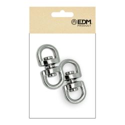 Anilla Giratoria Ap12, Acero Níquelado, 10 Mm, 3/8". 2 Unidades