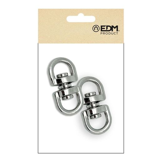 Anilla Giratoria Ap12, Acero Níquelado, 10 Mm, 3/8". 2 Unidades