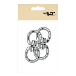 Anilla Giratoria Ap12, Acero Níquelado, 16 Mm, 5/8". 2 Unidades