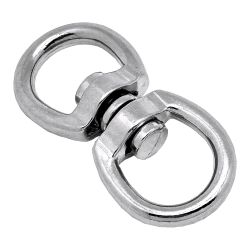 Anilla Giratoria Ap12, Acero Níquelado, 16 Mm, 5/8". 2 Unidades