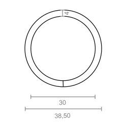 Anilla Soldada Ap14, 4 X 30 Mm, Zincada, Blister 4 Uds