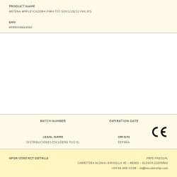 Antena Amplificadora Para Tdt Sdv1226/12 Philips