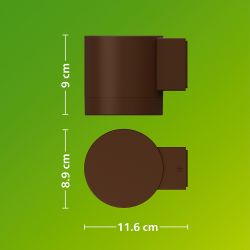 Aplique De Exterior Led Fylx 5 W, Marrón