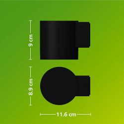 Aplique De Exterior Led Fylx 5 W, Negro