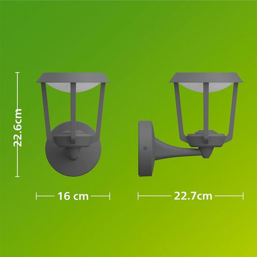 Aplique De Exterior Led Nuvy Antracita 4,3 W, 800 Lm