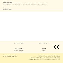 Aplique Exterior Creek E27 60 W Sin Bombilla, Color Negro, Luz Hacia Abajo