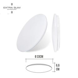 Aplique Led Circular De Superficie 18W 4000 K 1820 Lm Ø32,5 X 6,2 Cm