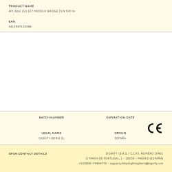 Aplique Led E27 Modelo Bridge 15W 970 Lm