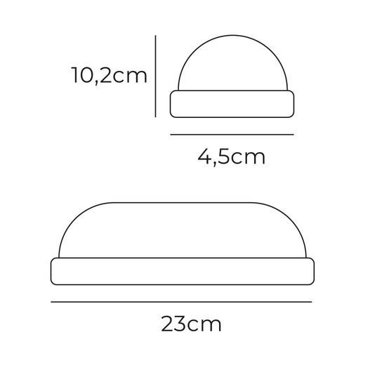 Aplique Led Oval 18 W 1820 Lm 4.000 K 10,2 X 4,5 X 23 Cm