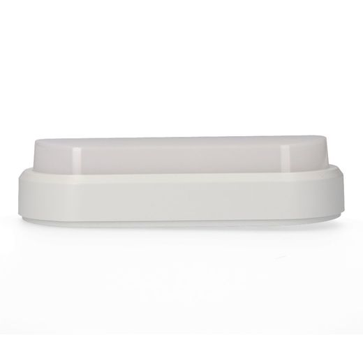 Aplique Led Oval 18 W 1950 Lm 4000 K Luz Dia Ip54 23 X 10,5 X 5,7 Cm