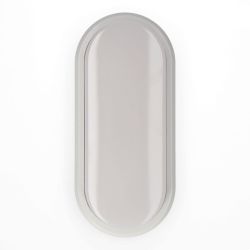 Aplique Led Oval 18 W 1950 Lm 4000 K Luz Dia Ip54 23 X 10,5 X 5,7 Cm