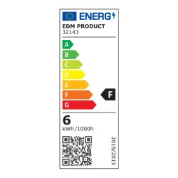 Aplique Led Ovalado Con Rayas 6 W 516 Lm 4000 K Luz Dia Ip54 12 X 12 X 6 Cm