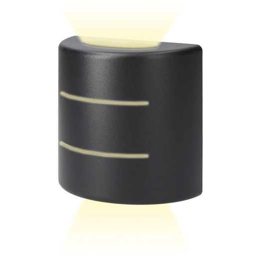 Aplique Led Ovalado Con Rayas 6 W 516 Lm 4000 K Luz Dia Ip54 12 X 12 X 6 Cm