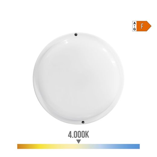 Aplique Led Redondo 18 W 1820 Lm 4000 K  Luz Día Ø20,8 X 4,8 Cm