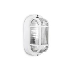 Aplique Oval Modelo Tarragona Ip54 1 X E27 40 W 11,4 X 20,2 X 10 Cm, Blanco