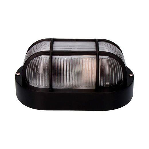 Aplique Oval Modelo Tarragona Ip54 1 X E27 40 W 11,4 X 20,2 X 10 Cm, Negro