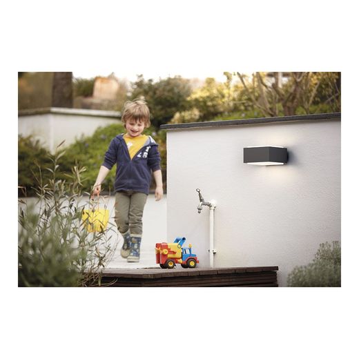 Aplique Pared, Exterior, Hedgehog, Antracita, E27, 42 W, Sin Bombilla, Iluminación Bidireccional