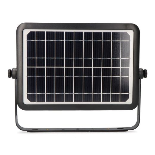 Aplique Solar 10W 1150Lm Recargable. Sensor Presencia (2-8M) Color Negro 27,5X19,6Cm Edm