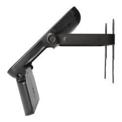 Aplique Solar 10W 1150Lm Recargable. Sensor Presencia (2-8M) Color Negro 27,5X19,6Cm Edm