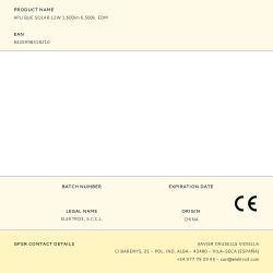 Aplique Solar 12W 1.600Lm 6.500K. Edm