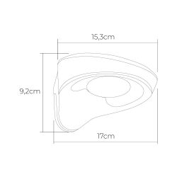 Aplique Solar 2W 200Lm 6500K Con Sensor Color Blanco Edm