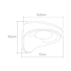 Aplique Solar 2W 200Lm 6500K Con Sensor Color Negro Edm