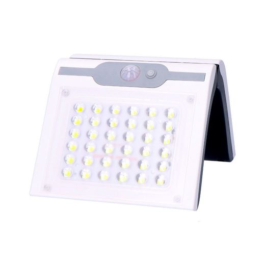 Aplique Solar 2W 220Lm 6.500K Con Sensor Color Blanco Edm
