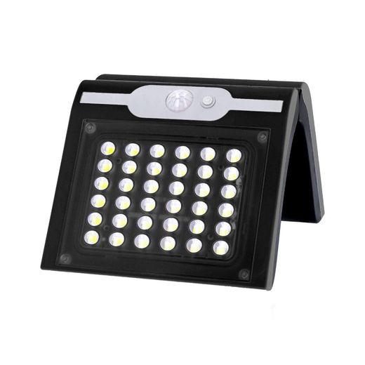 Aplique Solar Con Sensor Color Negro, 2 W