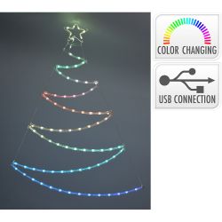 Árbol Adorno Led, Rgb, Conexión Usb