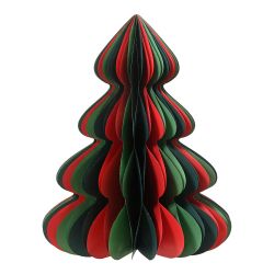 Árbol De Papel Dorado Con Purpurina Ø30 X 40 Cm