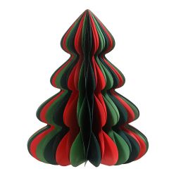 Árbol De Papel Dorado Con Purpurina Ø48 X 60 Cm