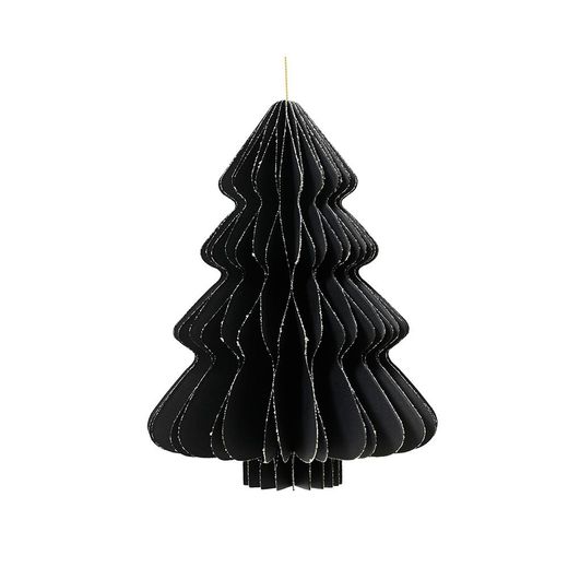 Árbol De Papel Negro Ø30 X 40 Cm