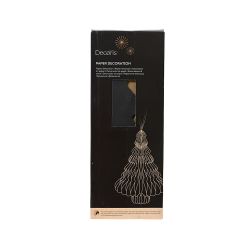 Árbol De Papel Negro Ø30 X 40 Cm