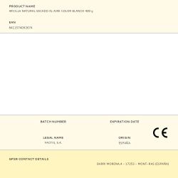 Arcilla Natural Secado Al Aire Color Blanco 400 G