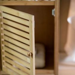 Armario De Bambú 36 X 33 X 110 Cm