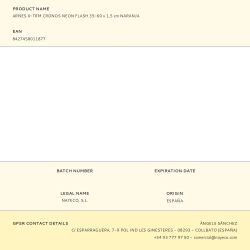 Arnés X-Trm Cronos Neon Flash Naranja, T-S 15 Mm X 35-60 Cm