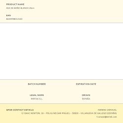 Asa De Baño Blanca 25Cm