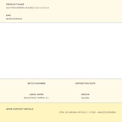 Asa Para Bañera, Blanco, 22,5 X 51,5 Cm