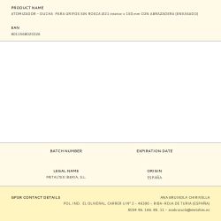 Atomizador - Ducha  Para Grifos Sin Rosca Ø21 Interior X 150 Mm Con Abrazadera (Envasado)