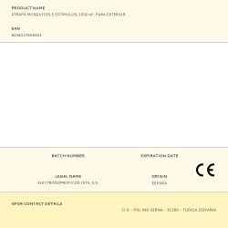 Atrapa Mosquitos Para Exterior 5 Estímulos, 25W, 1000 M², Ø25 Cm X 30 Cm