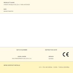 Atrapa Mosquitos Para Interior 2,5W, 20 M², 12 X 12 X 22 Cm