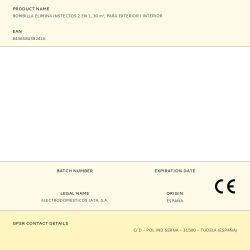 Atrapa Mosquitos Para Interior/Exterior Y Bombilla, 5W, 30 M²,  Ø7,8 X 15,5 Cm