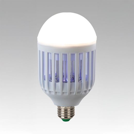 Atrapa Mosquitos Para Interior/Exterior Y Bombilla, 5W, 30 M²,  Ø7,8 X 15,5 Cm