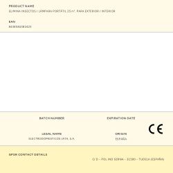 Atrapa Mosquitos Para Interior/Exterior Y Lámpara Portátil, 25 M², Ø9,5 Cm X 13,5 Cm