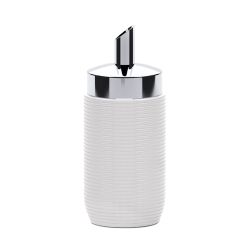 Azucarero De Porcelana Cromado 3404/ Valira