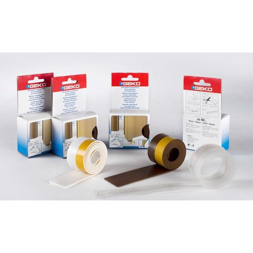 Bajo Puerta Adhesivo En Pvc Expandido 38 Mm X 100 Cm Transparente